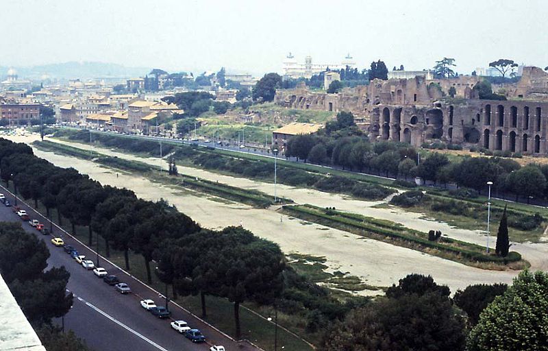 View of Circus Maximus in 1978. 