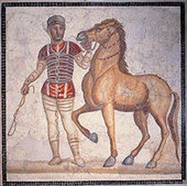 Mosaic of Charioteer, Red team