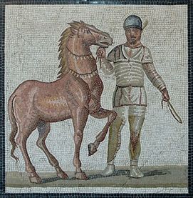 Mosaic of Charioteer, White team