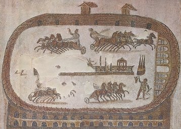 Circus at Carthage. Mosaic. 3rd century CE.